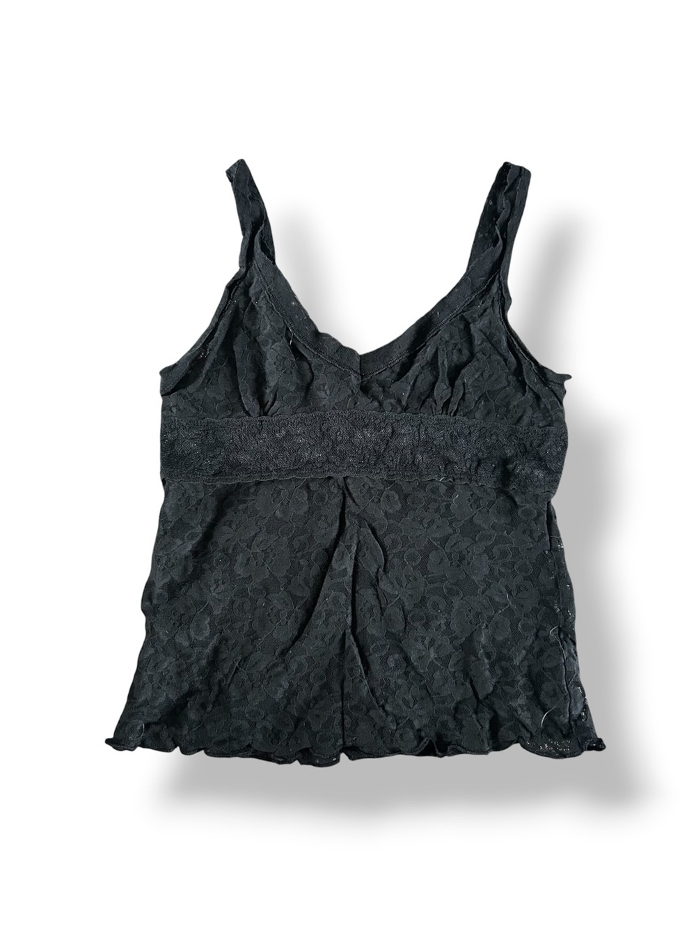 [Delicates] Lace Tank Top Black Whimsigoth